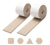 Felt Furniture Pads - 5mm Thick Floor Protector Self-Adhesive Beige Heavy Duty Felt Tape 5cm x 1m (2 Strips) - Cut-to-Fit Strip for Chair, Table & Sofa Legs - Protects Wood, Tile, Laminate Floors