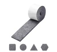 Felt Furniture Pads - Self-Adhesive Dark Grey Heavy Duty Felt Tape 5cm x 1m (1 Strip) - DIY Floor Protector for Chair, Table, Sofa Legs - Cut to Any Size - For Hardwood & Tile