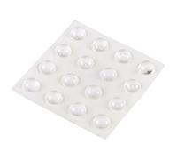 Felt Gard 13mm Clear Self-Adhesive Rubber Bumper Pads, Pack Of 16 Silicone Cushion Feet For Doors, Cabinets, Furniture - Surface Protectors