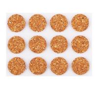Felt Gard 24 Pack Round Cork Pads 13mm Self-Adhesive Non-Slip Bumpers, Surface Floor Protectors For Furniture, Ornaments, Plant Pots