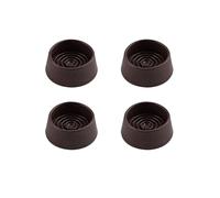 Felt Gard 4 Pack 44mm Brown Rubber Castor Cups Floor Protectors