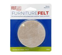 Felt Gard 75mm Large Round Furniture And Floor Protection Pads (Pack Of 4)