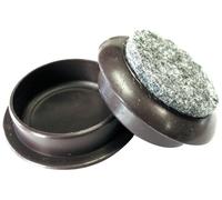 Felt Gard Castor Cups 44mm Brown - 4 pack