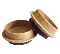 Feltgard Castor Cups Light Wood Grain 44mm - 9363