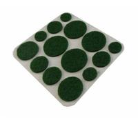 Felt Gard Furniture Felt Pads Round Assorted Green Pack Of 46, Self-Adhesive Surface & Floor Protectors In Mixed Sizes