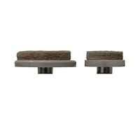 Felt Gard Furniture Legs Nail-in Pads, for Table & Chairs Feet, Beige, 25mm & 38mm, Pack of 20