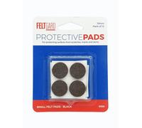Felt Gard Furniture Round Felt Pads 19mm Black, Pack Of 12