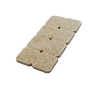 Felt Gard Furniture Square Felt Pads 25mm Natural Beige Pack Of 16, Self-Adhesive Floor & Surface Protectors For Furniture Legs Bottom