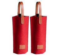 Felt Gift Bags for Wine and Champagne Single Bottle Protective for Celebrating Anniversary Guest Gifting 2pcs Wine Bottle Cover