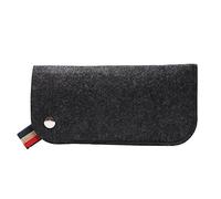 Felt Glasses Bags, Portable Soft Eyeglass Felt Pouch Case, Anti-Scratch Glasses Pouch Travel Sunglasses Storage Case for Women Men(dark grey)
