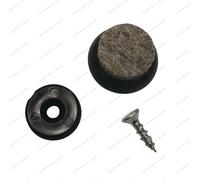 Felt glides black for Wishbone Chair CH24 Chair Carl Hansen & Søn