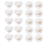 Felt Hair Band Pads, Twenty Piece DIY Headband Base Set, Elastic Headband Support Circles, Decoration Craft Accessory for Tea Party Headbands, Vanity Bathroom Travel Women Girls Event Use