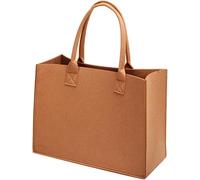 Felt Handbag with Large Handle, Multi-purpose Collapsible Reusable Shopping Bag for Easy Storage, Travel, and Sports