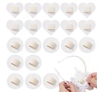 Felt Headband Pad - 20 Pieces Basic for DIY Headbands | 100g Elastic Pads for Tea Party Headbands Decorations | for Vanity Bathroom Travel Women Girls Tea Party