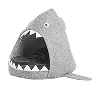 Felt Igloo Pet Bed Dog Cat Rabbit Soft Cushion Light Grey Piranha