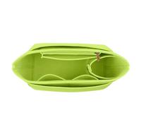 Felt Insert Bag Fits for Handbag Liner Bag Felt Cloth Makeup Bag Support Travel Portable Insert Bag(Green,S)