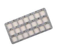 Felt Jewelry Craft Mat with 21 Grids Professional Crafting Suitable for Efficient Bead Sorting and Protections Soft Felt Bead Work