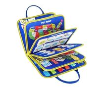 Felt Learning Board, Felt Activity Book for Kids - Educational Activity Developing Sensory Board | Travel Fine Motor Skills Learning Board, Jujug