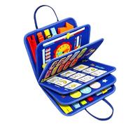 Felt Learning Board for Toddlers, Portable Busy Board Toys | Durable felt busy board for toddlers, portable design for life skills on the go with this fine motor skill tool H