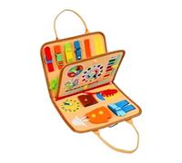 Felt Learning Board for Toddlers, Portable Busy Board Toys | Durable felt busy board for toddlers, portable design for life skills on the go with this fine motor skill tool I