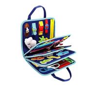 Felt Learning Board for Toddlers, Portable Busy Board Toys | Durable felt busy board for toddlers, portable design for life skills on the go with this fine motor skill tool F