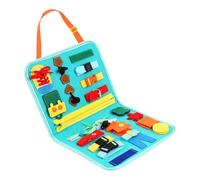 Felt Learning Board for Toddlers, Portable Busy Board Toys | Durable felt busy board for toddlers, portable design for life skills on the go with this fine motor skill tool E