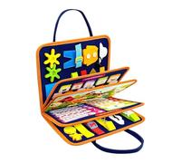 Felt Learning Board for Toddlers, Portable Busy Board Toys | Durable felt busy board for toddlers, portable design for life skills on the go with this fine motor skill tool J