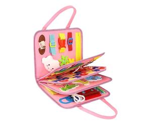 Felt Learning Board for Toddlers, Portable Busy Board Toys | Durable felt busy board for toddlers, portable design for life skills on the go with this fine motor skill tool G