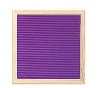 Felt Letter Board 25cm*25cm Message Board Sign Changeable Letters Numbers Wooden Frame Decorative Multi-Color for Home Kitchen Classroom Business (Purple)