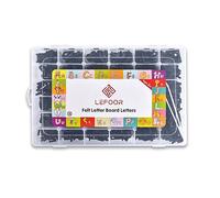 Felt Letter Board Letters,PRE-Cut Characters with Sorting Tray,Felt Board Letters (1 Inch Plus Black)