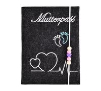 Felt Maternity Document Holder Check Picture Slot Storage for German Certificate Hospital and Insurance Card Baby Memory Book Accessory