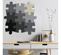 Felt Memo Bulletin Board for Walls, 9 pcs Cork Board Tiles Wall Stickers, Jigsaw Puzzle Pin Eva Boards Self Adhesive to Keep Photos Display Board Pads Pictures Poster Goals Notes Decorative