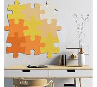 Felt Memo Bulletin Board for Walls, 9 pcs Cork Board Tiles Wall Stickers, Jigsaw Puzzle Pin Eva Boards Self Adhesive to Keep Photos Display Board Pads Pictures Poster Goals Notes Decorative