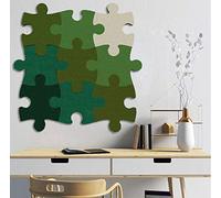 Felt Memo Bulletin Board for Walls, 9 pcs Cork Board Tiles Wall Stickers, Jigsaw Puzzle Pin Eva Boards Self Adhesive to Keep Photos Display Board Pads Pictures Poster Goals Notes Decorative