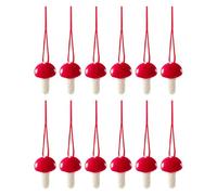 Felt Mushroom Ornament - 12 Pieces Wool Felted Pendant with Rope, Felt Mushrooms Holiday Decor Set | Thanksgiving, Christmas Tree Decorations for Festival, Wedding, Daily Life