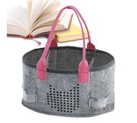 Felt Music Player Organizer, Hearing Doll Storage Suitcase, Extra Space Cloth Case, Music Carrying Bag, Multi-Functional Musical Instrument Accessories for Player Starter Set, pink, Se référer au