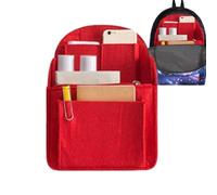 Felt Organizer for Backpack - Multi Pocket Storage Insert, Protective Laptop Compartment, Durable Soft Fabric Divider, Travel Bag Organizer, Felt Holder | Backpack Insert for School Work Commuting