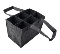 Felt Organizer with 6 Sections, for Wedding or Party Beverage Management (Gray)