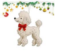 Felt Ornaments for Christmas Tree | Adorable Animal Dachshund Design | Christmas Felt Dogs Figurine Ornament for Car - for Windowsill Bedroom Doorways Wall Garden Yard Path Porch
