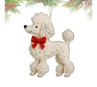 Felt Ornaments for the Christmas Tree, Dachshund Design - Christmas Felt Dog Figure Ornament for Windowsill Bedroom Door Passages Wall Garden Yard Path