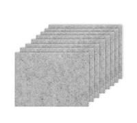 Felt Pads for Furniture Feet, 5mm Thick Heavy Duty Self Adhesive Felt Sheets, 15×11cm Cut-to-Size Floor Protectors, Chair Leg Protectors for Hardwood, Laminate & Tile Floors, 8 Pack Light Grey
