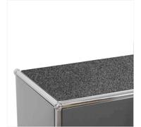 Felt Pads Suitable for USM Haller & Konektra Shelves - with Non-Slip Coating | Colour Coordinated | Many Sizes | Made in Cologne | (Shadow, 33.5 x 73.5 cm)