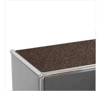 Felt Pads Suitable for USM Haller & Konektra Shelves - with Non-Slip Coating | Colour Coordinated | Many Sizes | Made in Cologne | (Mocha, 33.5 x 33.5 cm)