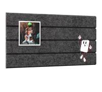Felt Panel/Felt Noticeboard 40x20 cm Dark Gray + Free Push Pins