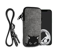 Felt Phone Bag with Design XXL - 7" 17.7 x 8.5 cm Case