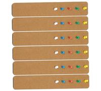 Felt Pin Board, 6PCS Cork Board Strips with 50 Push Pins, Self-Adhesive Bulletin Strips, Bulletin Boards for Walls Home Classroom Office Cork