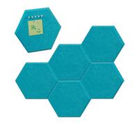 Felt pin board Lightweight 6 Panels Felt Notice Board Hexagonal Bulletin Board