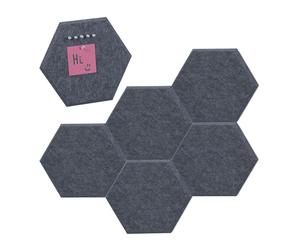 Felt pin board Lightweight 6 Panels Felt Notice Board Hexagonal Bulletin Board