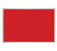 Franken X-tra!Line Wall Mounted Felt Pin Board 600 x 450 mm Red, Silver