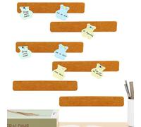 Felt Pin Boards for Walls - 6pcs Wall Cork Board Lightweight Felt Strips,Self Adhesive Bulletin Board Classroom Office